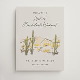 "desert crayon drawing" - Wedding Party Signs in Olive by Cass Loh - Front
