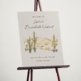 "desert crayon drawing" - Wedding Party Signs in Olive by Cass Loh - In Use