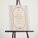 "nautical nuptials" - Wedding Party Signs in Sea Breeze by Rebecca Durflinger - In Use