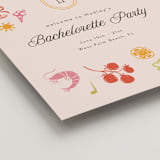 "Coast" - Wedding Party Signs in Almond by Melanie Kosuge - Detail