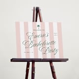 "Palm Stripes" - Wedding Party Signs in Taffy by Susan Zinader - In Use