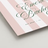 "Palm Stripes" - Wedding Party Signs in Taffy by Susan Zinader - Detail