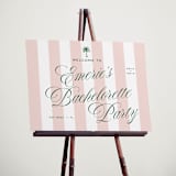 "Palm Stripes" - Wedding Party Signs in Taffy by Susan Zinader - In Use