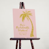 "Palm" - Bridal Shower Signs in Sunshine by Gwen Bedat - In Use