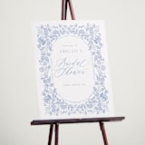 "French Blue" - Wedding Party Signs in Periwinkle by Joanna Griffin - In Use