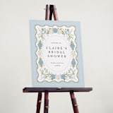 "Wedgewood" - Wedding Party Signs in Cerulean by Susan Moyal - In Use