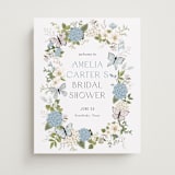 "Garden Love" - Wedding Party Signs in Periwinkle by Susan Moyal - Front