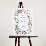 "Garden Love" - Wedding Party Signs in Periwinkle by Susan Moyal - In Use