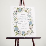 "Garden Love" - Wedding Party Signs in Periwinkle by Susan Moyal - In Use