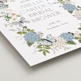 "Garden Love" - Wedding Party Signs in Periwinkle by Susan Moyal - Detail