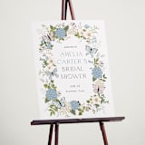 "Garden Love" - Wedding Party Signs in Periwinkle by Susan Moyal - In Use