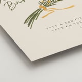 "Pencil Bouquet" - Wedding Party Signs in Cream by Adelyn T. - Detail