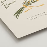 "Pencil Bouquet" - Wedding Party Signs in Cream by Adelyn T. - Detail