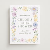 "Wild Flowers" - Wedding Party Signs in Meadow by Petra Kern - Front