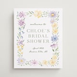 "Wild Flowers" - Wedding Party Signs in Meadow by Petra Kern - Front