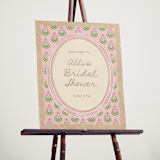 "Botanical maximalism" - Wedding Party Signs in Poppy by Creo Study - In Use