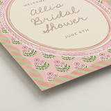 "Botanical maximalism" - Wedding Party Signs in Poppy by Creo Study - Detail