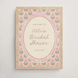 "Botanical maximalism" - Wedding Party Signs in Poppy by Creo Study - Front