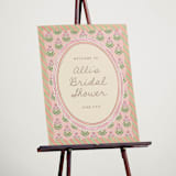 "Botanical maximalism" - Wedding Party Signs in Poppy by Creo Study - In Use