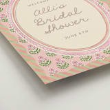 "Botanical maximalism" - Wedding Party Signs in Poppy by Creo Study - Detail