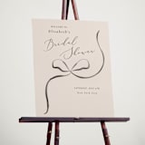 "Bow" - Wedding Party Signs in Tuxedo by Corinne Malesic - In Use