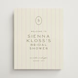 "stitched lines" - Wedding Party Signs in Blush by Ellen Schlegelmilch - Front