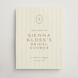 "stitched lines" - Wedding Party Signs in Blush by Ellen Schlegelmilch - Front