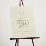 "stitched lines" - Wedding Party Signs in Blush by Ellen Schlegelmilch - In Use