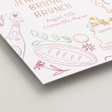 "A Brunch" - Wedding Party Signs in Margarita by Petra Kern - Detail