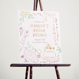 "A Brunch" - Wedding Party Signs in Margarita by Petra Kern - In Use