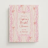 "Cottage Ribbons" - Wedding Party Signs in Strawberry by Elly - Front