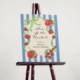 "Petit Pomodoro" - Wedding Party Signs in Lime by Jackie Crawford - In Use