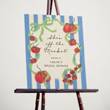 "Petit Pomodoro" - Wedding Party Signs in Lime by Jackie Crawford - In Use