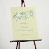 "That's Amore" - Wedding Party Signs in Lemonade by Pati Cascino - In Use