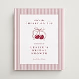 "Classic Cherries" - Wedding Party Signs in Bing Cherry by Charter Oaks Creative - Front