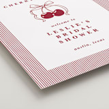 "Classic Cherries" - Wedding Party Signs in Bing Cherry by Charter Oaks Creative - Detail