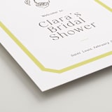 "Citrus" - Wedding Party Signs in Limone by Megan Davis - Detail