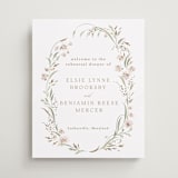 "Meadow" - Wedding Party Signs in Spring Mist by Erin L. Wilson - Front
