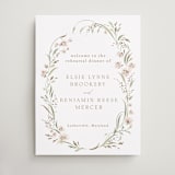 "Meadow" - Wedding Party Signs in Spring Mist by Erin L. Wilson - Front