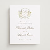 "Avalon" - Wedding Party Signs in Chiffon by Everett Paper Goods - Front