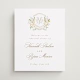 "Avalon" - Wedding Party Signs in Chiffon by Everett Paper Goods - Front