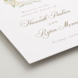 "Avalon" - Wedding Party Signs in Chiffon by Everett Paper Goods - Detail