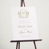 "Avalon" - Wedding Party Signs in Chiffon by Everett Paper Goods - In Use