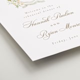 "Avalon" - Wedding Party Signs in Chiffon by Everett Paper Goods - Detail