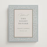 "Floral Romance" - Wedding Party Signs in Something Blue by Gwen Bedat - Front