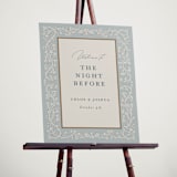 "Floral Romance" - Wedding Party Signs in Something Blue by Gwen Bedat - In Use