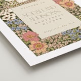 "In the Garden" - Wedding Party Signs in Sherbert by Leah Bisch - Detail