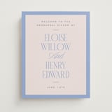 "Threaded" - Wedding Party Signs in Canopy by Pixel and Hank - Front