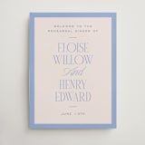 "Threaded" - Wedding Party Signs in Canopy by Pixel and Hank - Front