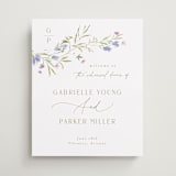 "Sweeping Meadow" - Wedding Party Signs in Wisteria by Everett Paper Goods - Front